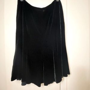 Black velour Skirt